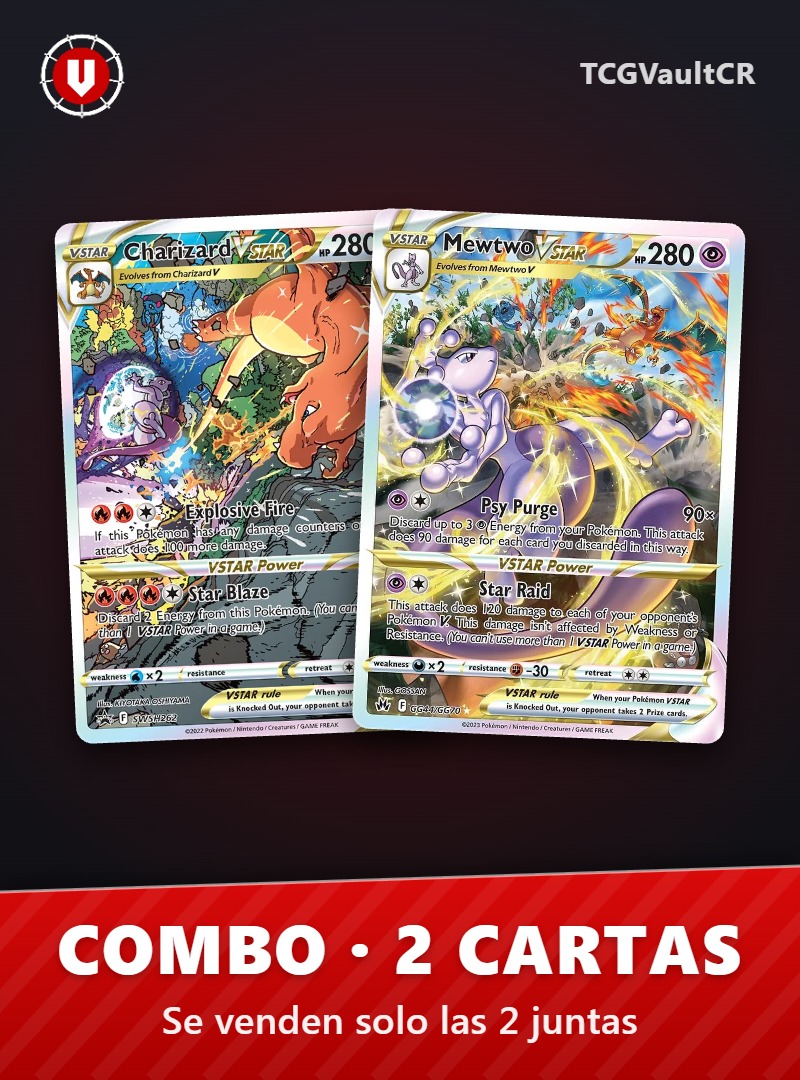 Combo Charizard VSTAR + Mewtwo VSTAR