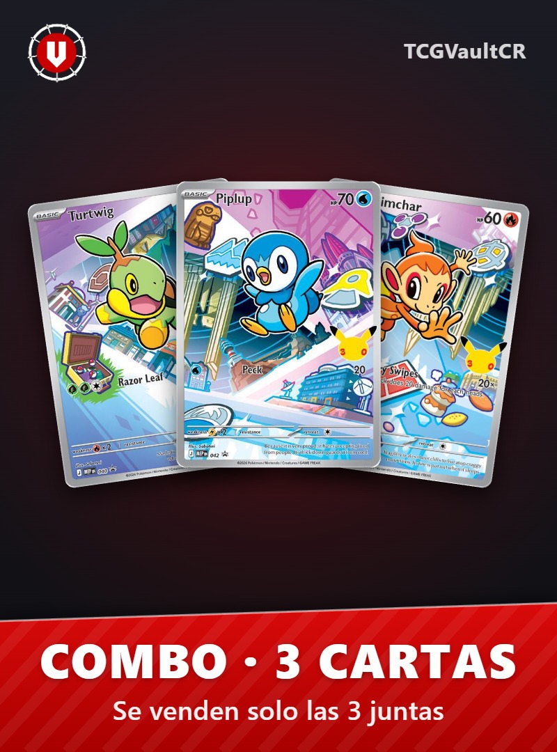 Combo Turtwig - 040 + Piplup - 042 + Chimchar - 041
