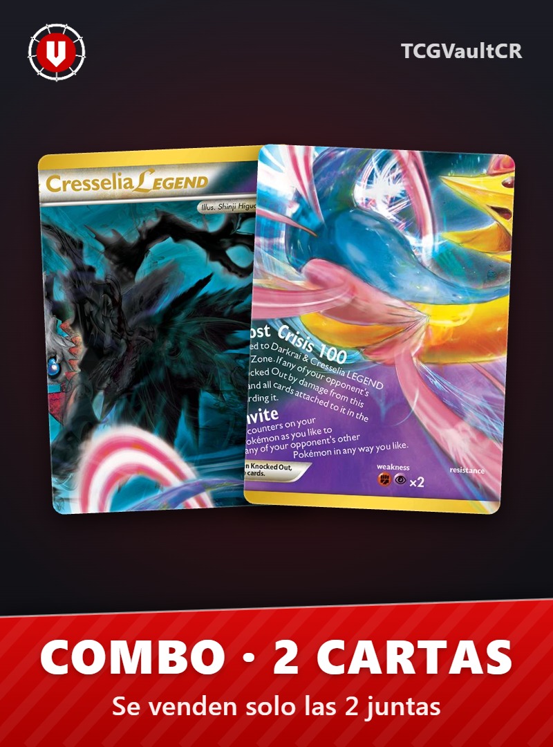 Combo Darkrai & Cresselia Legend (Top) + Darkrai & Cresselia Legend (Bottom)